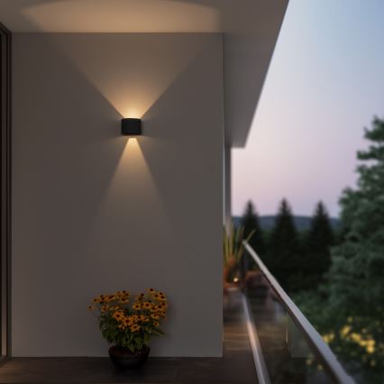 Brilagi - LED Āra sienas lampa RONDO LED/6W/230V antracīta IP54