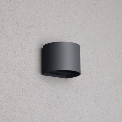 Brilagi - LED Āra sienas lampa RONDO LED/6W/230V antracīta IP54