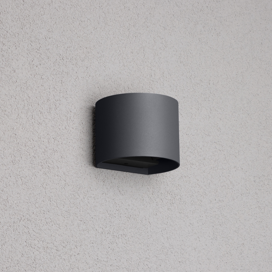 Brilagi - LED Āra sienas lampa RONDO LED/6W/230V antracīta IP54