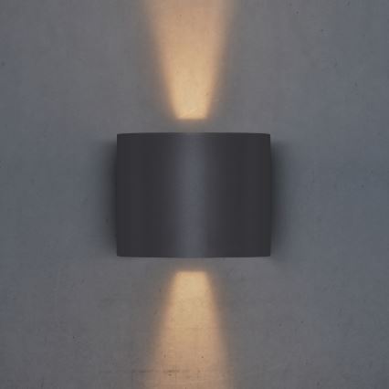 Brilagi - LED Āra sienas lampa RONDO LED/6W/230V antracīta IP54