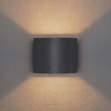 Brilagi - LED Āra sienas lampa RONDO LED/6W/230V antracīta IP54