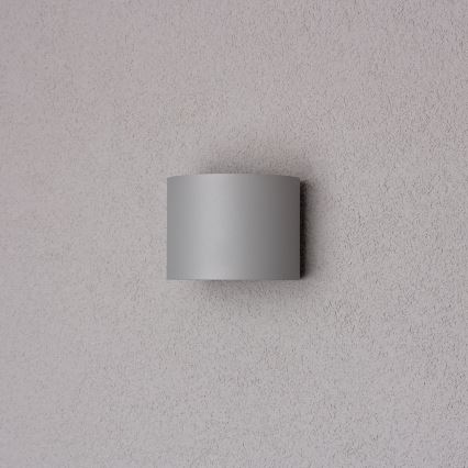 Brilagi - LED Āra sienas lampa RONDO LED/6W/230V pelēka IP54