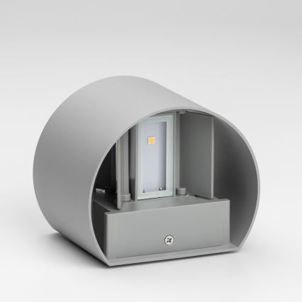 Brilagi - LED Āra sienas lampa RONDO LED/6W/230V pelēka IP54
