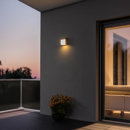 Brilagi - LED Āra sienas lampa TERNI LED/12W/230V pelēka IP44