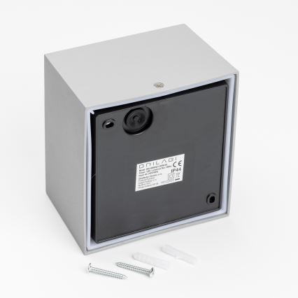 Brilagi - LED Āra sienas lampa TERNI LED/12W/230V pelēka IP44