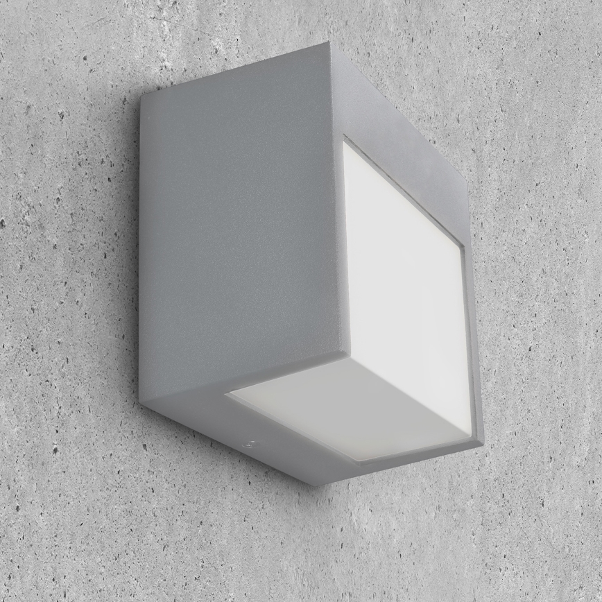 Brilagi - LED Āra sienas lampa TERNI LED/12W/230V pelēka IP44