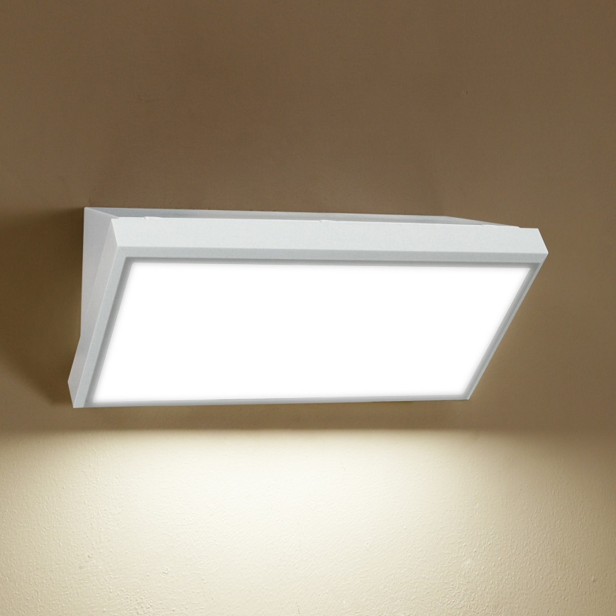 Brilagi - LED Āra sienas lampa TRIANGLE LED/20W/230V balta IP65