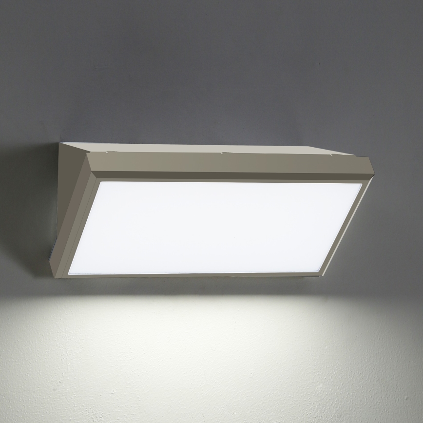 Brilagi - LED Āra sienas lampa TRIANGLE LED/20W/230V pelēka IP65