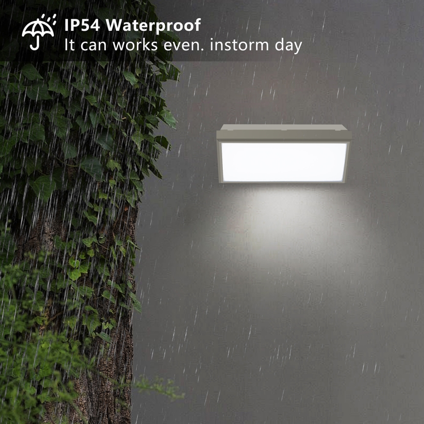 Brilagi - LED Āra sienas lampa TRIANGLE LED/20W/230V pelēka IP65