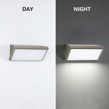 Brilagi - LED Āra sienas lampa TRIANGLE LED/20W/230V pelēka IP65