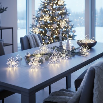 Brilagi - LED āra virtene 150xLED, 5 m, IP44, auksti balta, salūta efekts