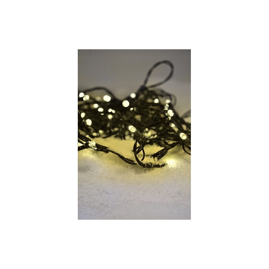 Brilagi - LED āra virtene 200 LED / 8 funkcijas, 23 m, IP44, siltā balta