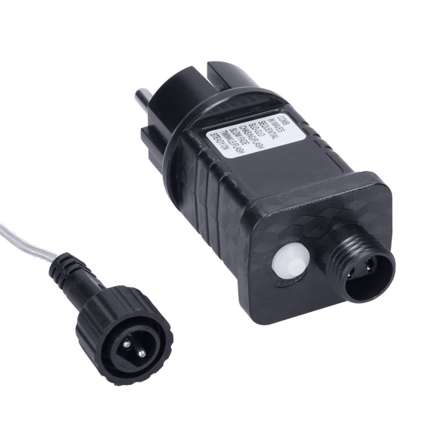 Brilagi - LED āra lāsteku virtene, 360 LED / 8 režīmi, 14 m, IP44, siltā baltā krāsā