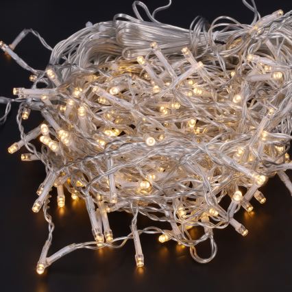 Brilagi - LED āra virtene 400 LED / 8 režīmi, 23 m, IP44, silti balta