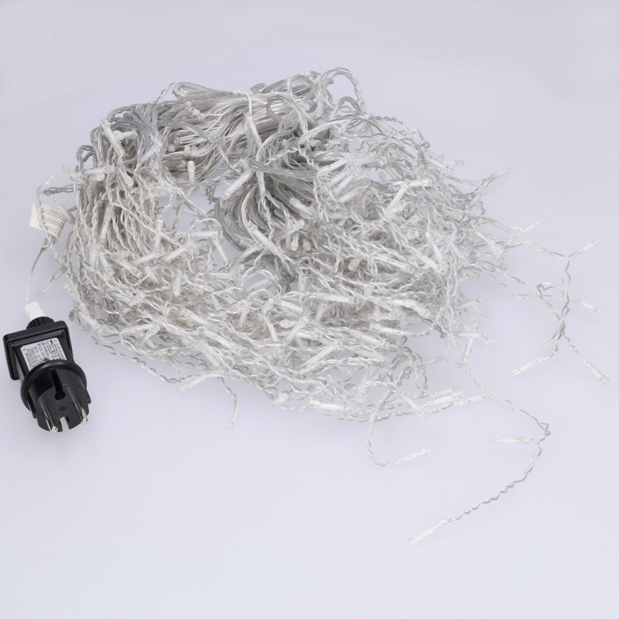 Brilagi - LED Āra virtene 400xLED/8 režīmi 23m IP44 auksti balta