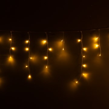 Brilagi - LED āra Ziemassvētku aizkars 400xLED/8 funkcijas 23m IP44 silti balta