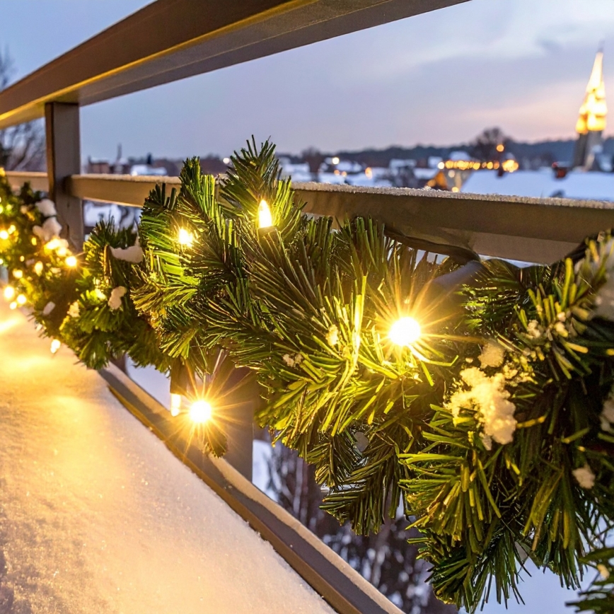 Brilagi - LED āra Ziemassvētku dekorācija girlande LED/3xAA 300 cm IP44