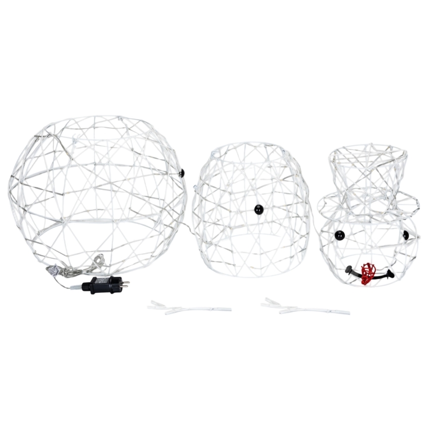 Brilagi - LED Āra Ziemassvētku rotājums LED/3,6W/31/230V 6500K 90 cm IP44 sniegavīrs