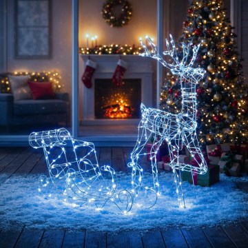 BRILAGI - LED āra ziemassvētku dekorācija LED/3,6W/8 funkcijas 100 cm IP44 auksti balta