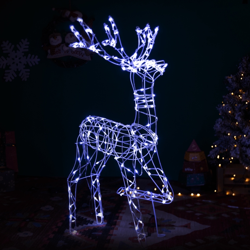 Brilagi - LED āra Ziemassvētku dekors LED/3,6W/31/230V 6500K 120 cm IP44 ziemeļbriedis