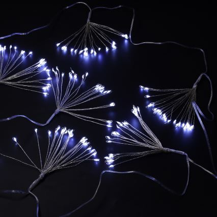 BRILAGI - LED āra Ziemassvētku gaismas virtene 150xLED 5m IP44 auksti balta salūta efekts