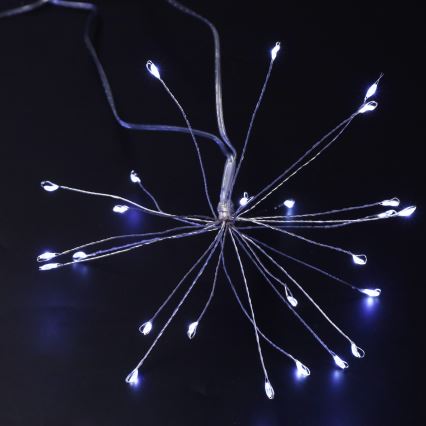 BRILAGI - LED āra Ziemassvētku gaismas virtene 150xLED 5m IP44 auksti balta salūta efekts