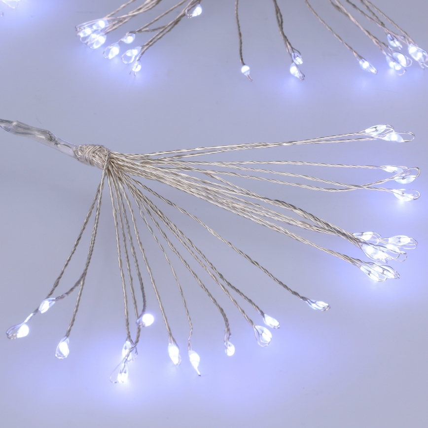 BRILAGI - LED āra Ziemassvētku gaismas virtene 150xLED 5m IP44 auksti balta salūta efekts
