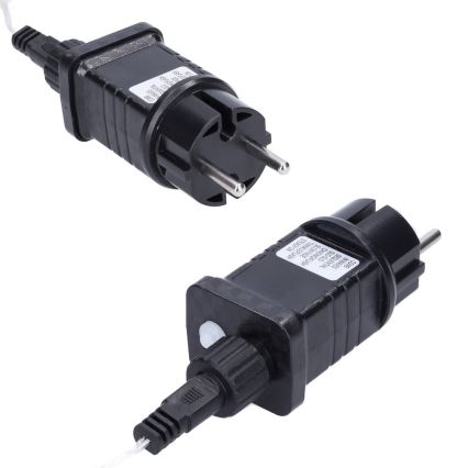 Brilagi - LED āra Ziemassvētku virtene 360xLED/8 režīmi 14m IP44 silti balta ledus piliņas