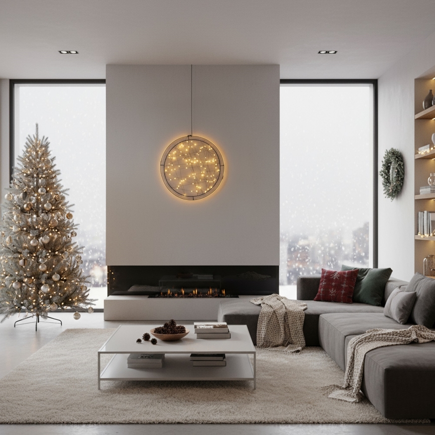 Brilagi - LED āra Ziemassvētku rotājums LED/2,6W/230V IP44 46 cm riņķis