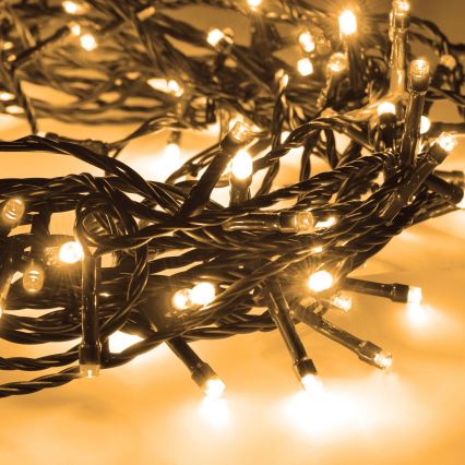 BRILAGI - LED Āra Ziemassvētku virtene 100xLED/8 funkcijas 13 m IP44 siltā balta