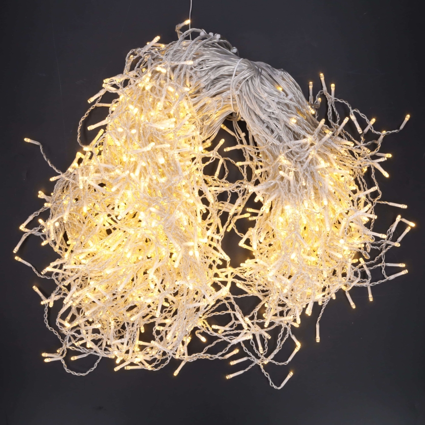 BRILAGI - LED āra Ziemassvētku virtene 1080xLED/8 režīmi 33m IP44 silti balta varvekļi