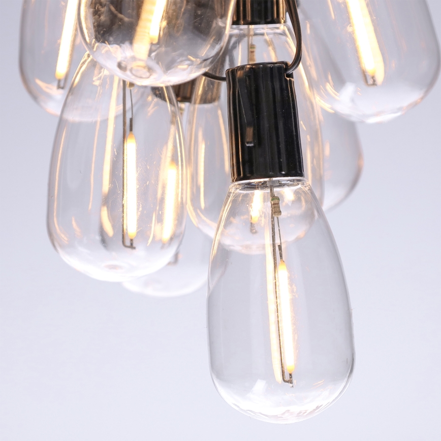 Brilagi - LED āra Ziemassvētku virtene 10xLED/3xAA 3,2m IP44 silti balta
