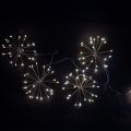 Brilagi - LED āra Ziemassvētku virtene 150xLED 5m IP44 auksti balta salūta efekts