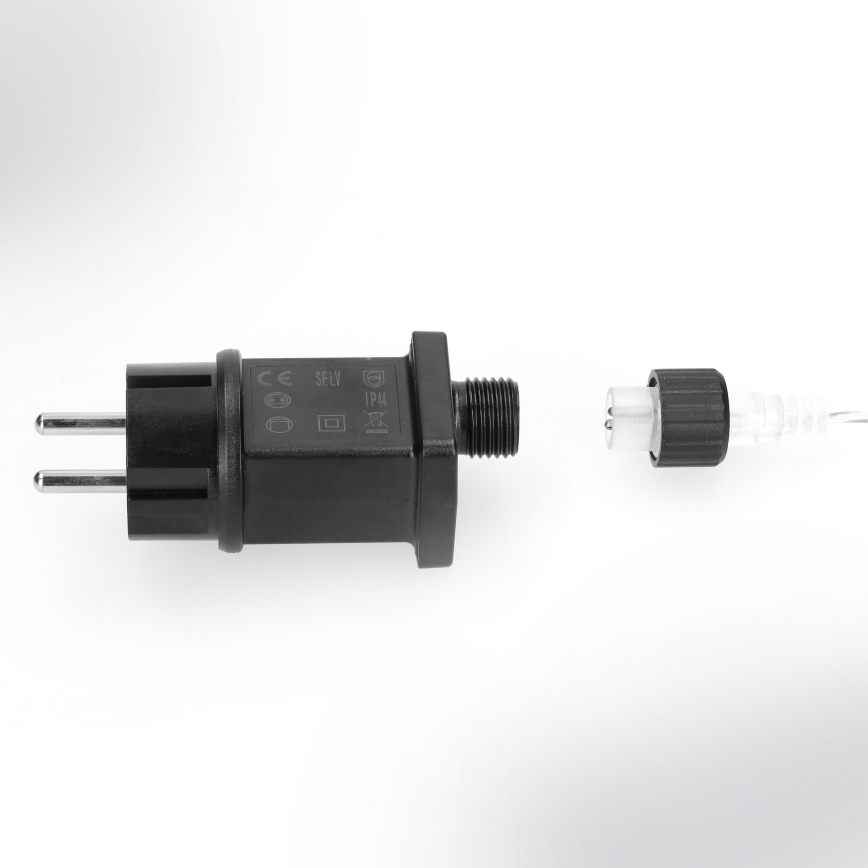 Brilagi - LED āra Ziemassvētku virtene 150xLED 5m IP44 auksti balta salūta efekts