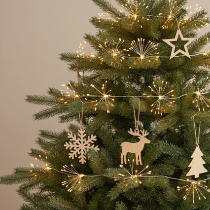 Brilagi - LED āra Ziemassvētku virtene 150xLED 5m IP44 siltā balta fejerverku efekts