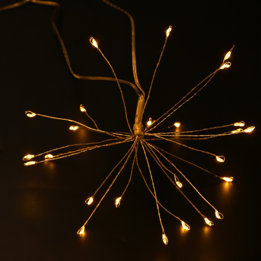 Brilagi - LED āra Ziemassvētku virtene 150xLED 5m IP44 siltā balta fejerverku efekts