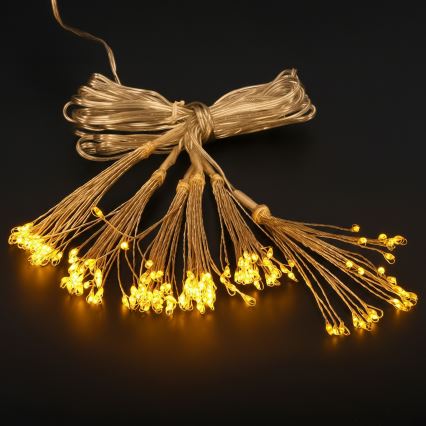 Brilagi - LED āra Ziemassvētku virtene 150xLED 5m IP44 siltā balta fejerverku efekts