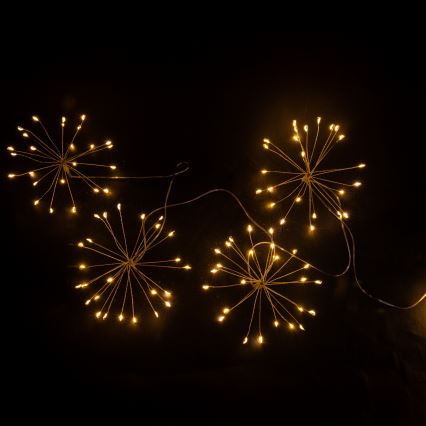 BRILAGI - LED Āra Ziemassvētku virtene 150xLED 5m IP44 silti balta salūts