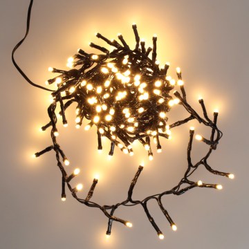 BRILAGI - LED āra Ziemassvētku virtene 180 LED 8m IP44 siltā balta