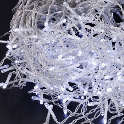 Brilagi - LED āra Ziemassvētku aizkarveida virtene 200 LED/8 funkcijas 13 m IP44 auksti balta