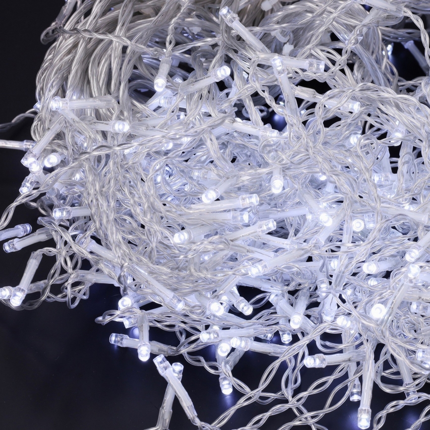 Brilagi - LED āra Ziemassvētku aizkarveida virtene 200 LED/8 funkcijas 13 m IP44 auksti balta