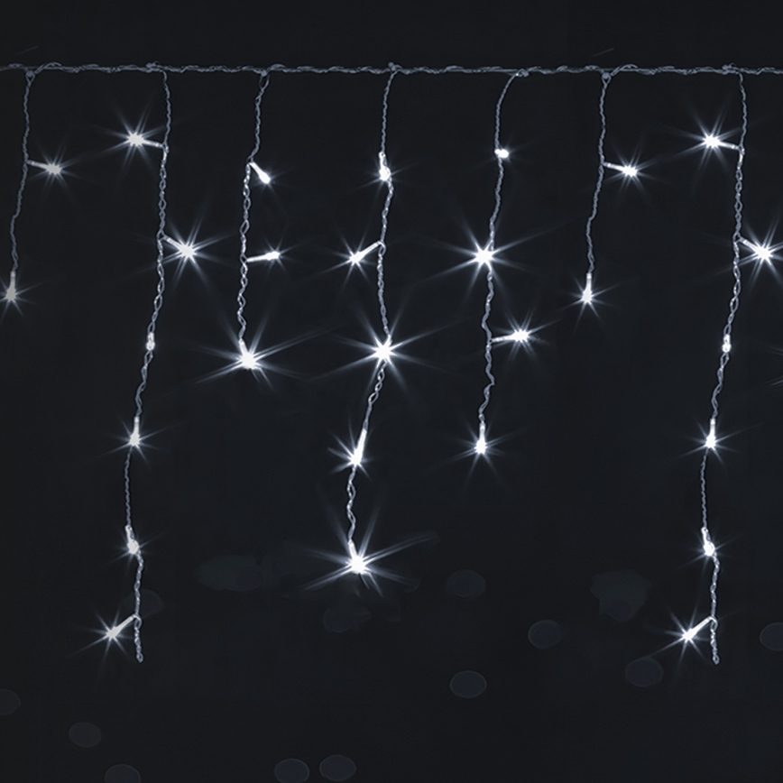 Brilagi - LED āra Ziemassvētku virtene 200xLED/8 funkcijas 13x0,6m IP44 auksti balta