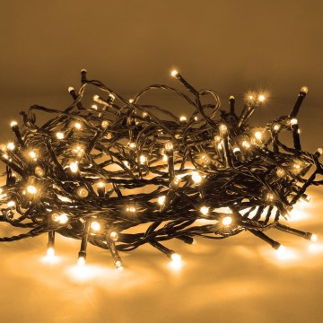 Brilagi - LED āra Ziemassvētku virtene 200xLED/8 funkcijas 23 m IP44 siltā balta