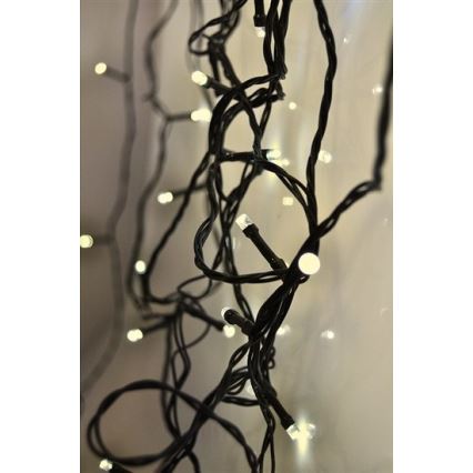 Brilagi - LED āra Ziemassvētku virtene 200xLED/8 funkcijas 23 m IP44 siltā balta