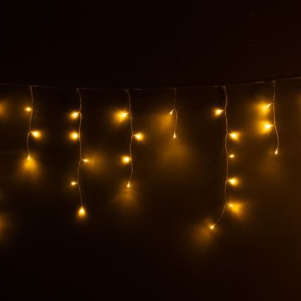 Brilagi - LED āra Ziemassvētku virtene 200xLED/8 funkcijas 13m IP44 silti balta lāstekas