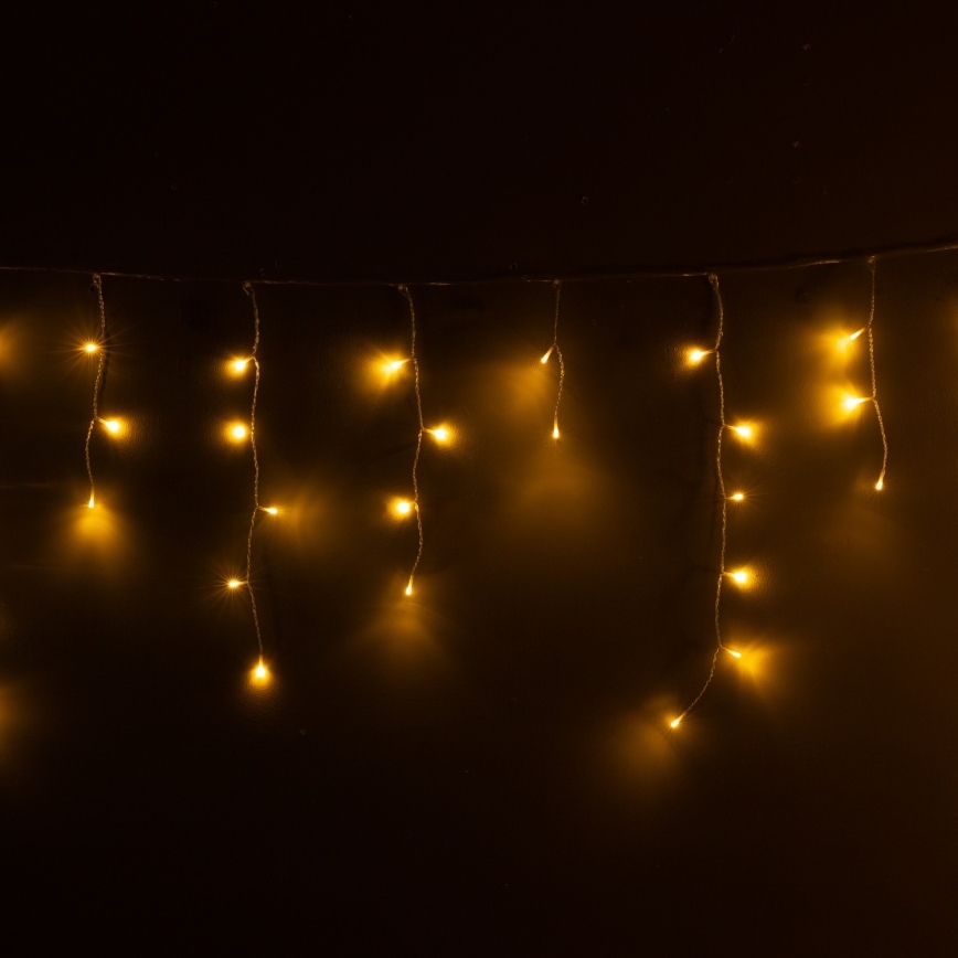 Brilagi - LED āra Ziemassvētku virtene 200xLED/8 funkcijas 13m IP44 silti balta lāstekas