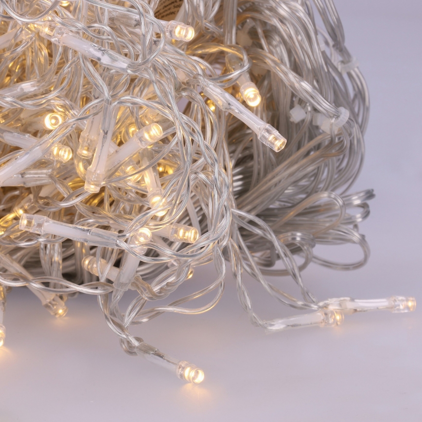 Brilagi - LED āra Ziemassvētku virtene 200xLED/8 funkcijas 13m IP44 silti balta lāstekas