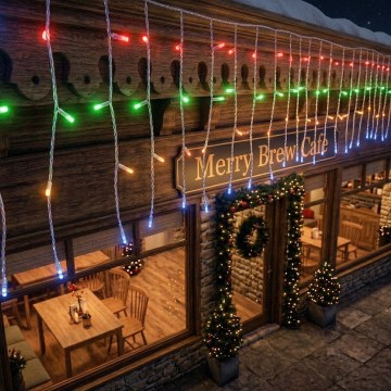BRILAGI - LED āra Ziemassvētku virtene 400xLED/6W/8 funkcijas 23x0,4m IP44 daudzkrāsaina