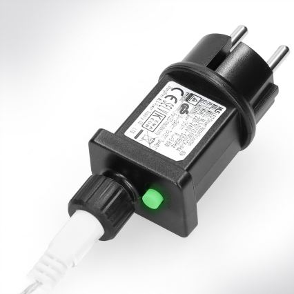 Brilagi - LED āra Ziemassvētku virtene 400xLED/8 funkcijas 23m IP44 auksti balta