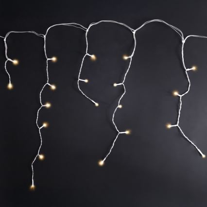 Brilagi - LED āra Ziemassvētku virtene 400xLED/8 funkcijas 23m IP44 silti balta